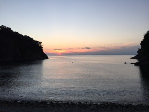 夕日　浮島海岸